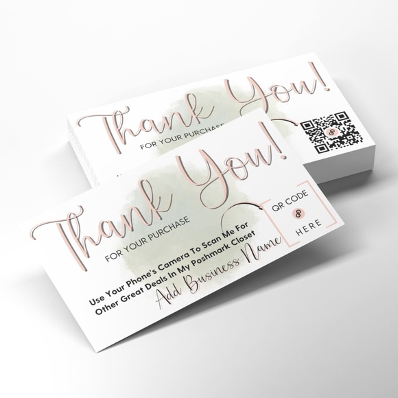 QR Code Thank You Cards - Picture 2 of 4